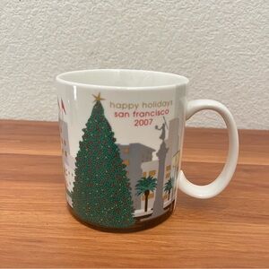 Starbucks San Francisco Union Square Holiday 18oz Mug 2007 Xmas